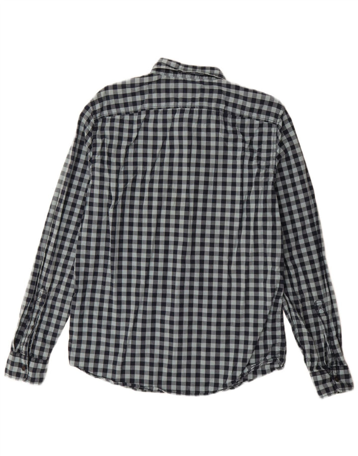 Cămașă pentru bărbați Timberland Slim Fit Bumbac Vichy, albastru bleumarin mediu