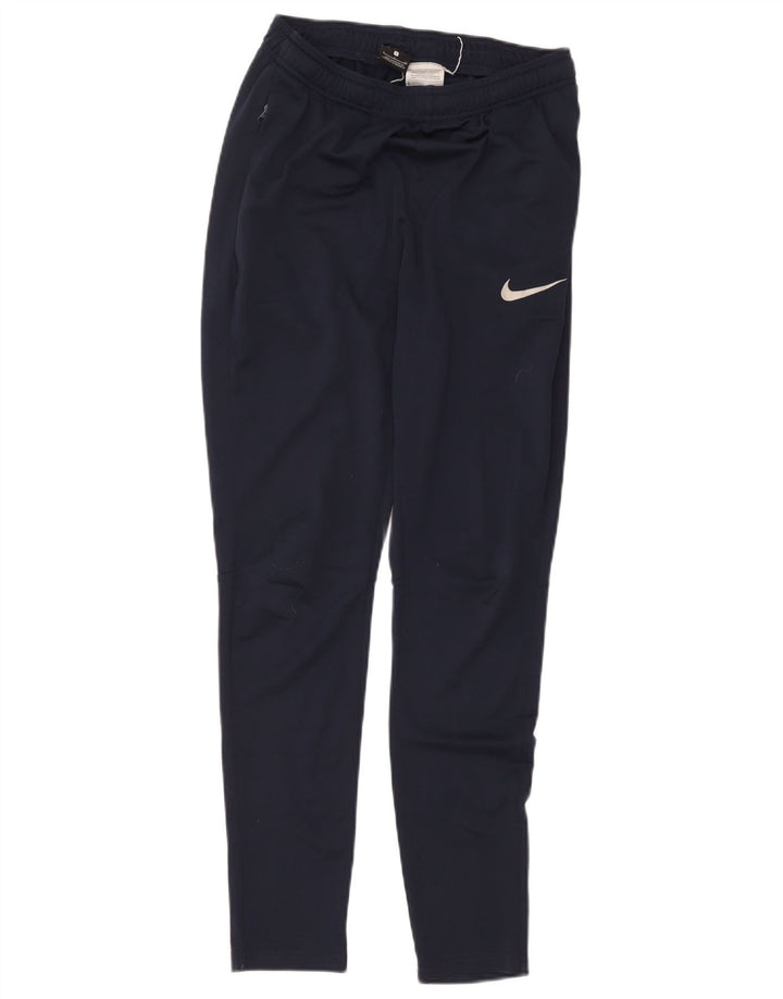 Pantaloni de trening Nike Dri Fit pentru femei UK 8 Poliester bleumarin mic