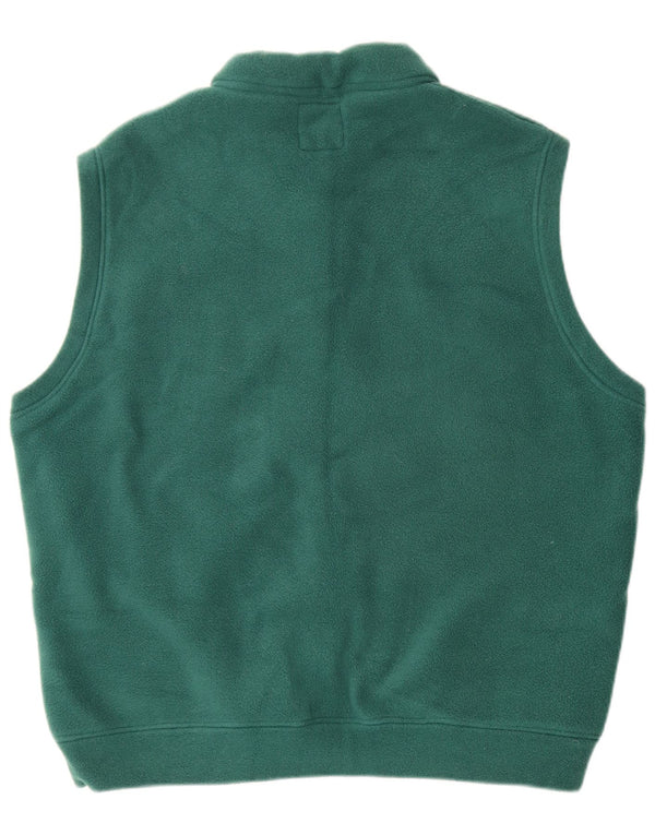 Outrage Mens Fleece Gilet UK 40 Large Green Poliester