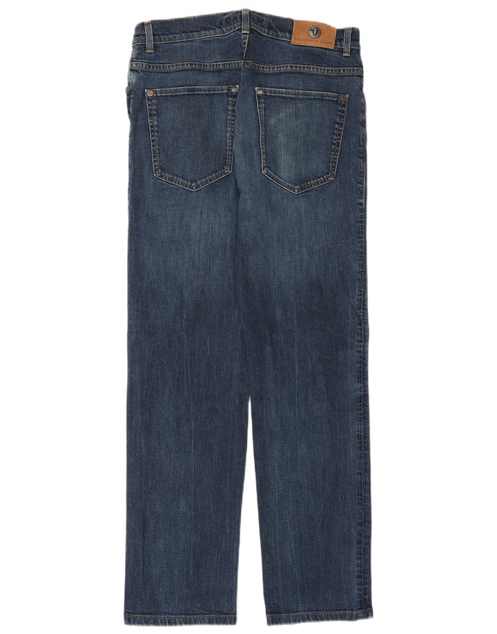 Blugi drepti pentru femei Trussardi W32 L29 Bumbac albastru