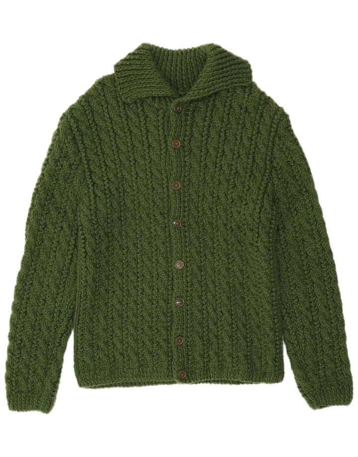 Cardigan Vintage pentru bărbați, verde mic