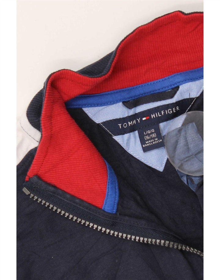 Hanorac Tommy Hilfiger pentru băieți Pulover 15-16 ani mare bleumarin