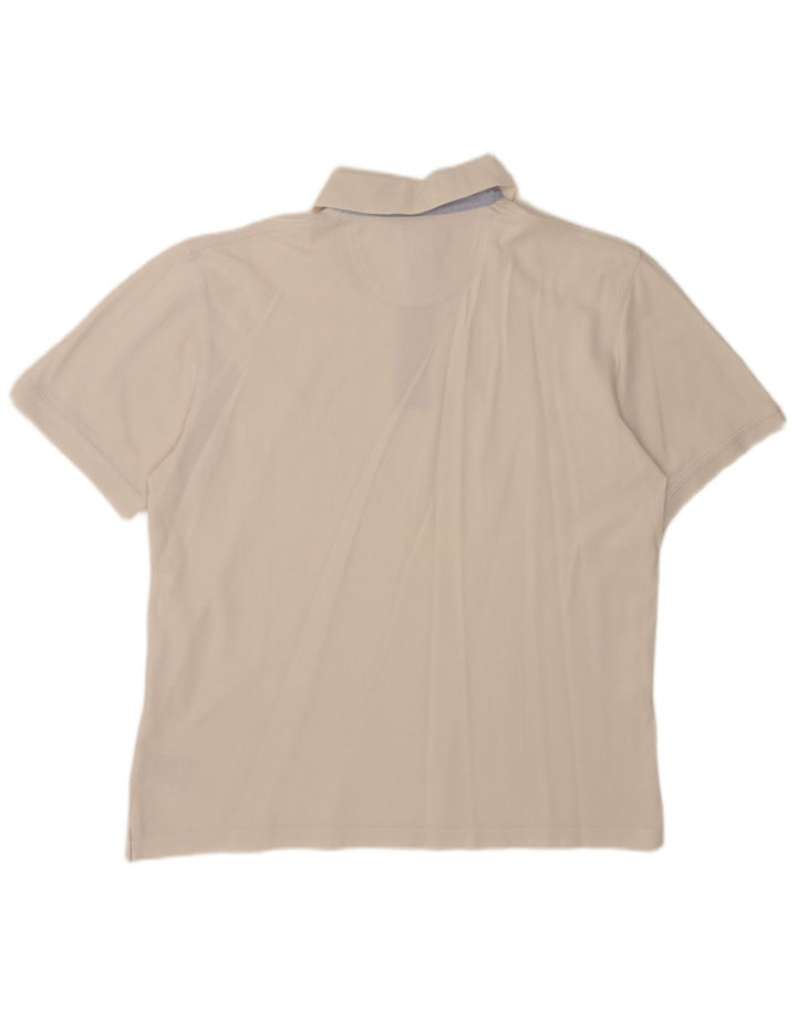 Tricou polo pentru bărbați Daniel Hechter XL bumbac alb