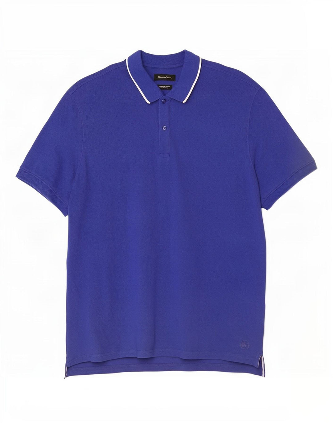 Tricou polo Massimo Dutti pentru bărbați, bumbac albastru 2XL