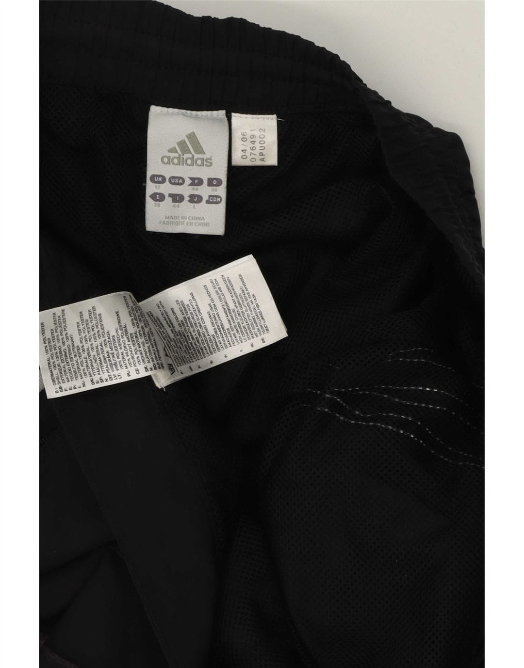 Pantaloni de trening Adidas Clima Proof pentru femei UK 12 Poliester mediu negru