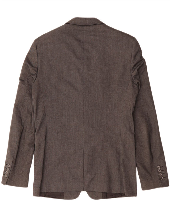 Blazer pentru bărbați Zara cu 2 nasturi EU 48 Viscoză gri mediu