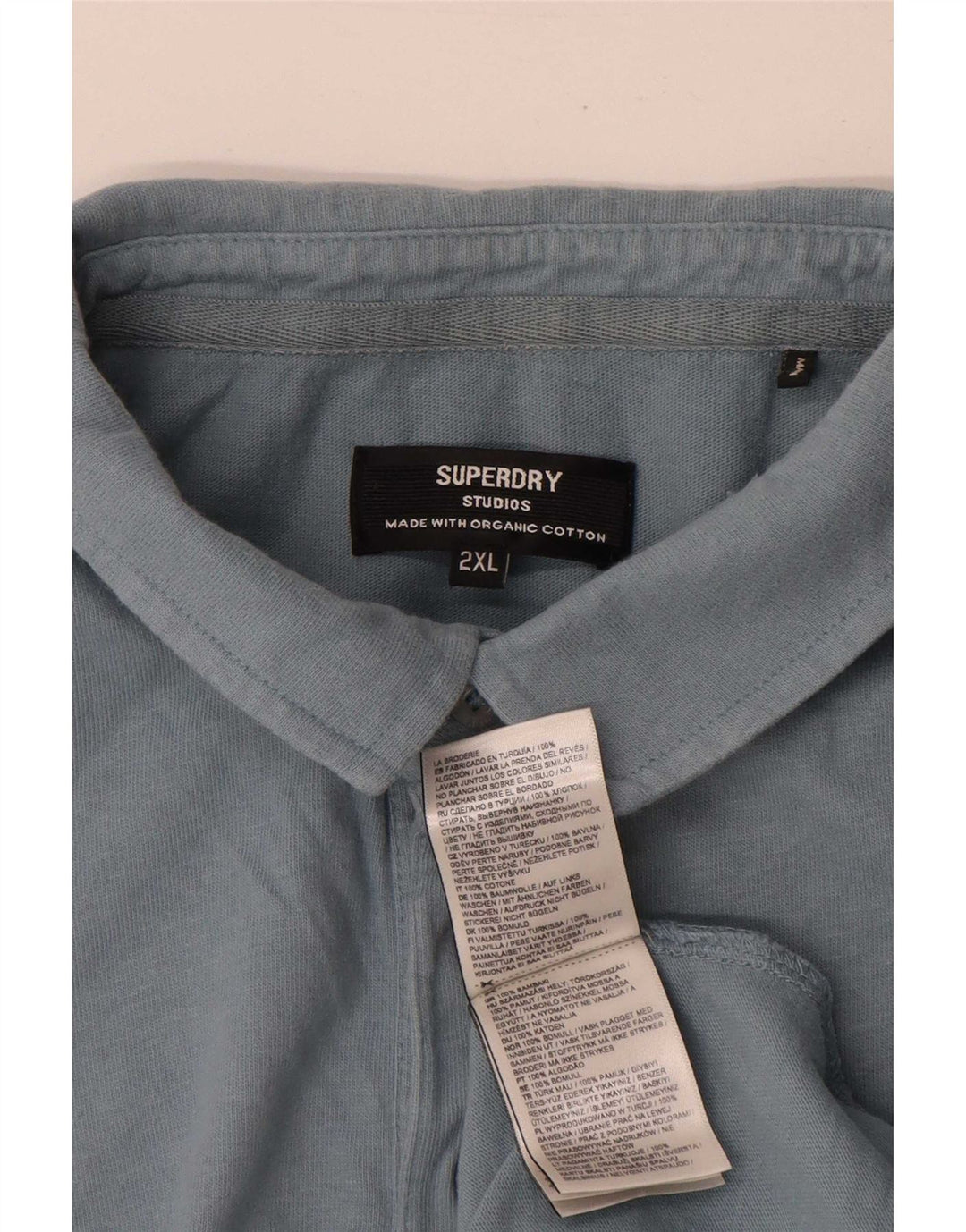 Tricou polo pentru bărbați Superdry 2XL, bumbac albastru