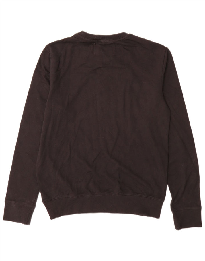Hanorac grafic pentru bărbați Calvin Klein Jeans Jumper Bumbac mediu negru