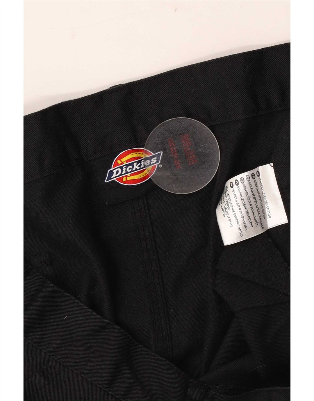 Pantaloni cargo dritti pentru bărbați Dickies W38 L31 poliester negru