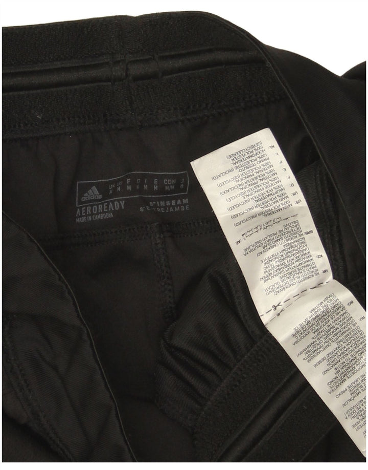Pantaloni scurți sport Aeroready Adidas pentru bărbați, poliester mediu negru