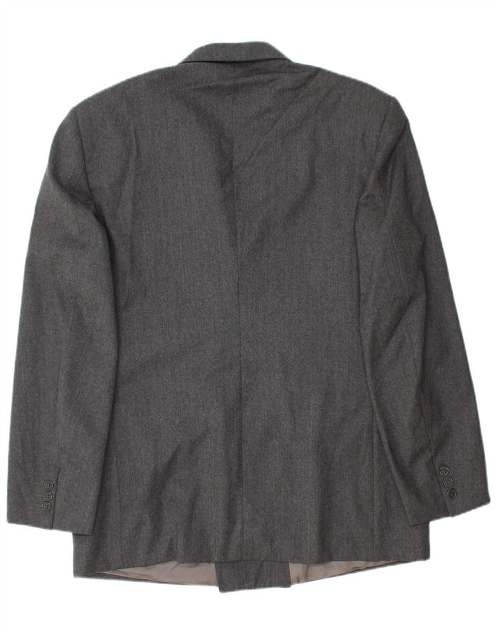 Jachetă vintage pentru bărbați cu două piepturi IT 52 XL Lână gri