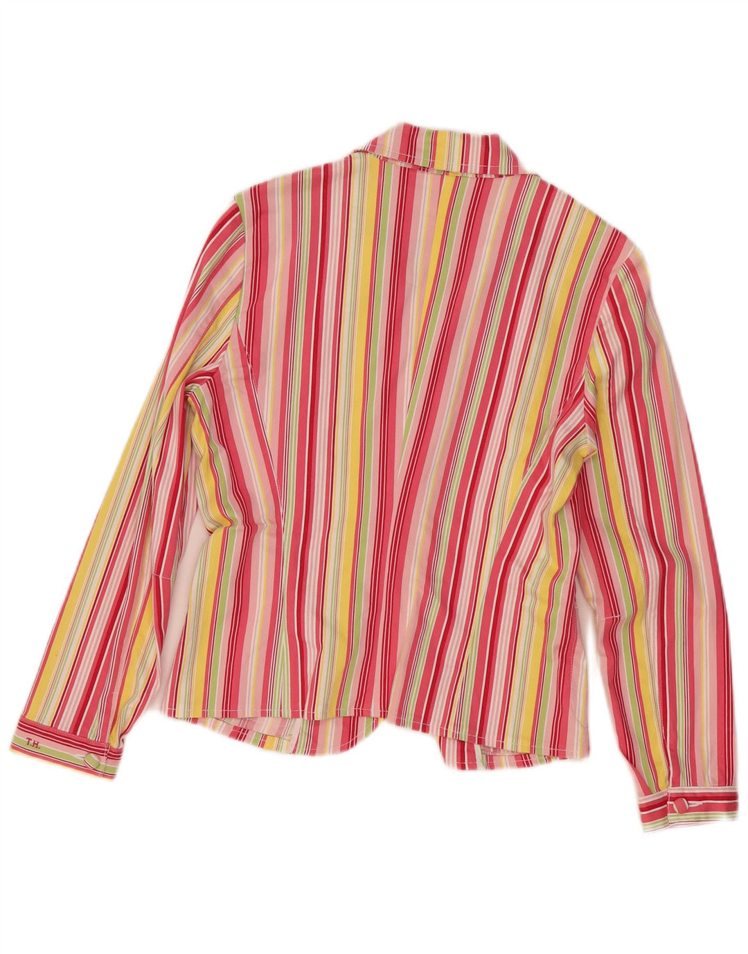 Sacou Tommy Hilfiger pentru femei Crop Blazer UK 12 Medium, multicolore, cu dungi