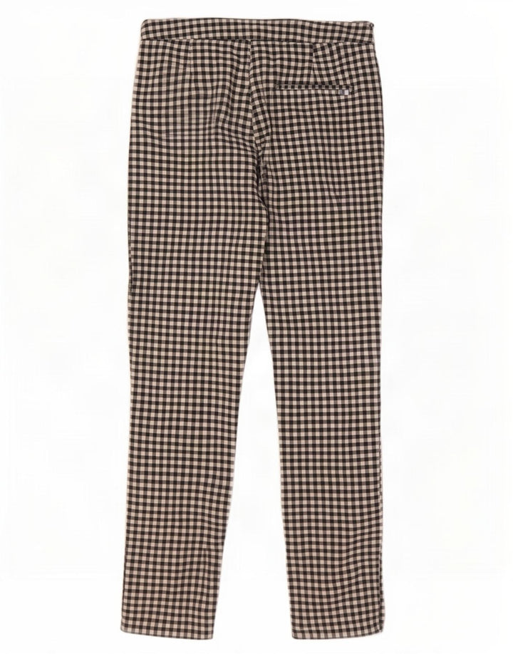 Pantaloni tăiați pentru femei Zara, slim, L28 L26, bumbac negru