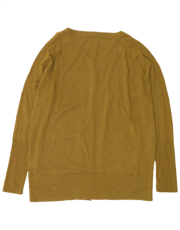 Pulover cardigan supradimensionat pentru femei Cos UK 14 Lână verde medie