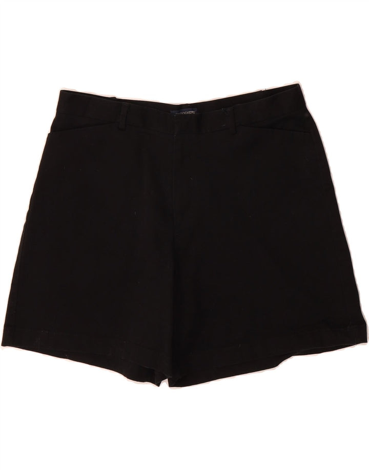 DOCKERS Womens Chino Shorts US 12 Large W30 Black Cotton Vintage Dockers and Second-Hand Dockers from Messina Hembry 