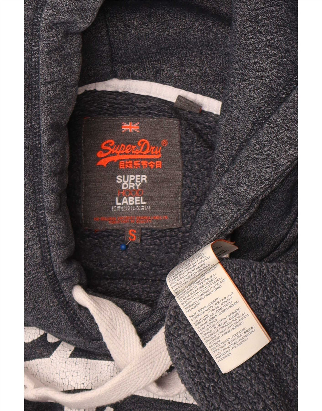 Pulover pentru bărbați Superdry Graphic Hoodie Pulover mic, gri, bumbac