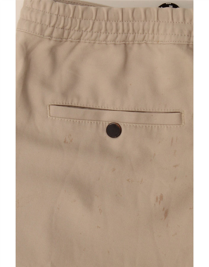 Pantaloni chino pentru pantaloni de jogging ZARA pentru bărbați L32 L28 Bej Poliester