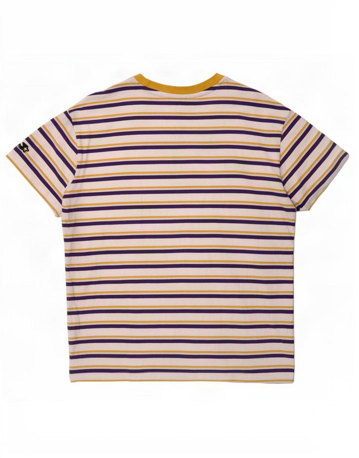Tricou grafic pentru bărbați Starter BLACK LABEL Top mare bumbac cu dungi albe