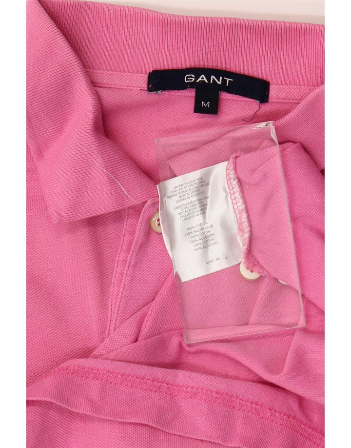 Tricou polo pentru bărbați Gant, bumbac roz mediu