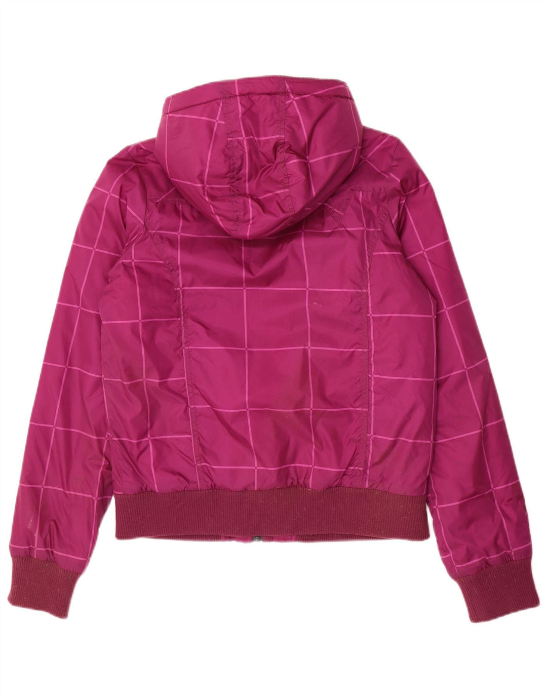 Bomber cu glugă pentru femei Vans UK 14 Medium Purple Check Nylon