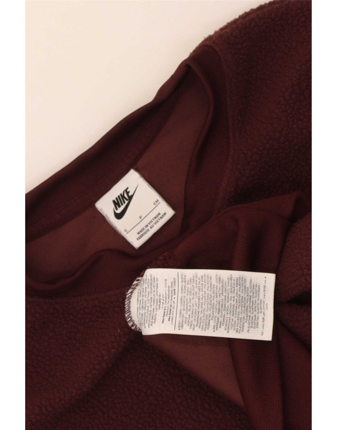 Pulover oversize din lână Nike pentru femei UK 10 Mic, maro, poliester