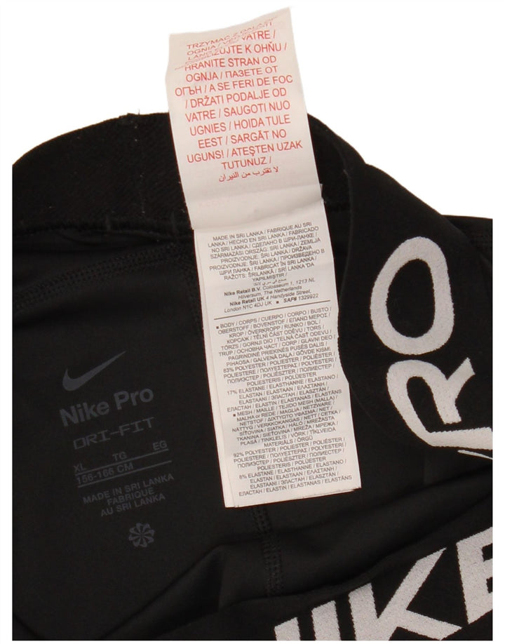 Leggings NIKE Fete Dri Fit Graphic 13-14 ani XL Poliester negru