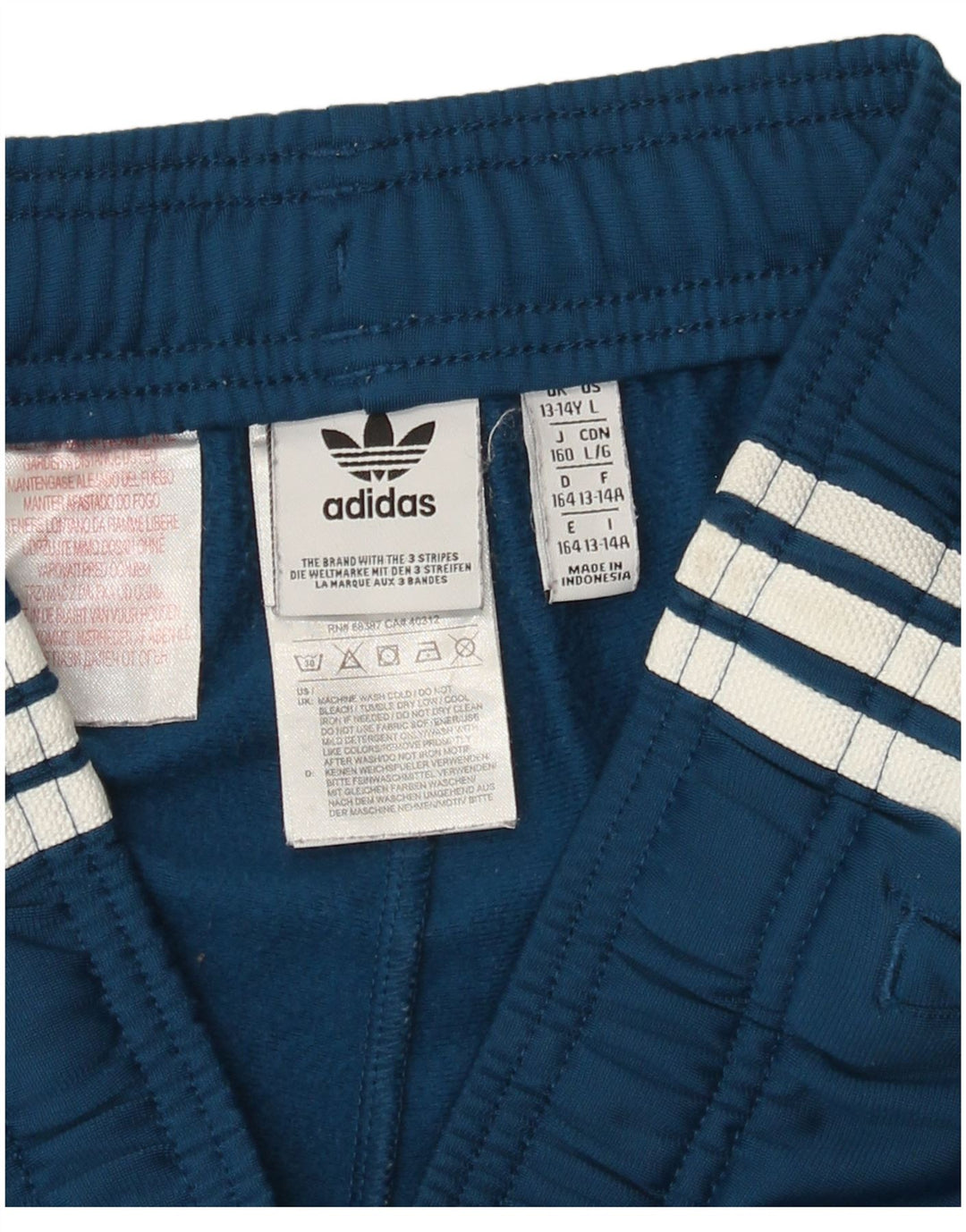 Pantaloni scurți sport adidas băieți 13-14 ani poliester albastru