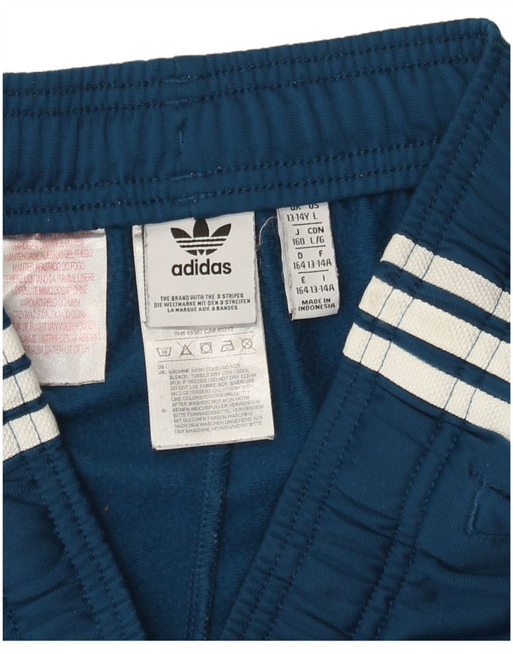 Pantaloni scurți sport adidas băieți 13-14 ani poliester albastru