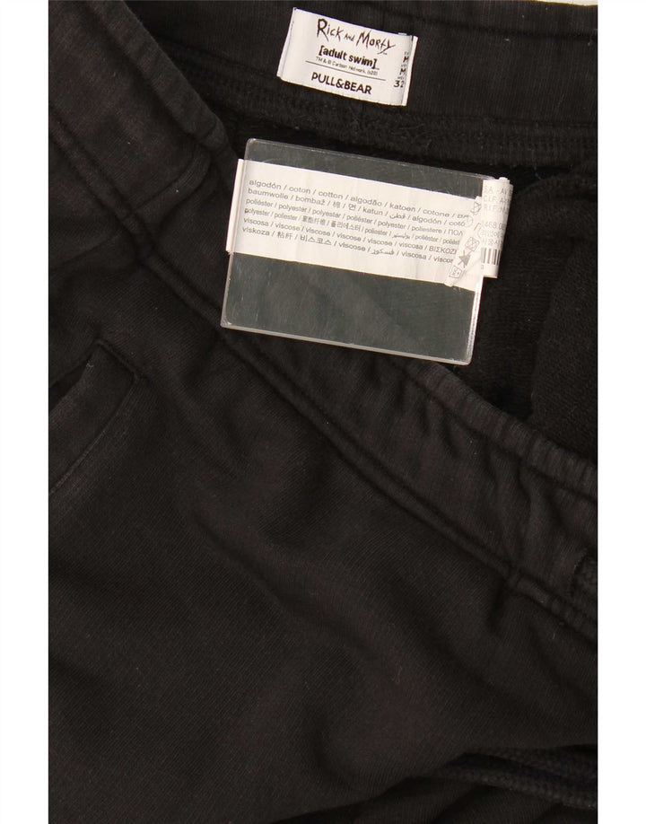 Pull & Bear Pantaloni de trening Rick and Morty pentru bărbați Pantaloni de jogging Medium Black