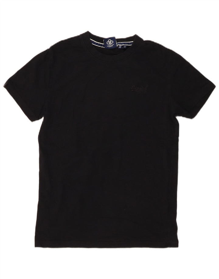 Tricou Superdry pentru bărbați Top mic, negru, bumbac