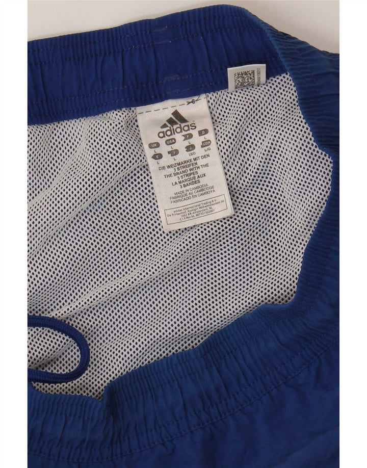 Pantaloni scurți de înot grafic pentru bărbați Adidas, mari, albastru, din poliamidă