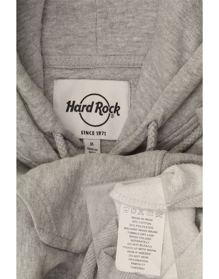 Hard Rock Cafe pentru bărbați Brussels Distressed Hoodie Jumper Medium Gri Pete