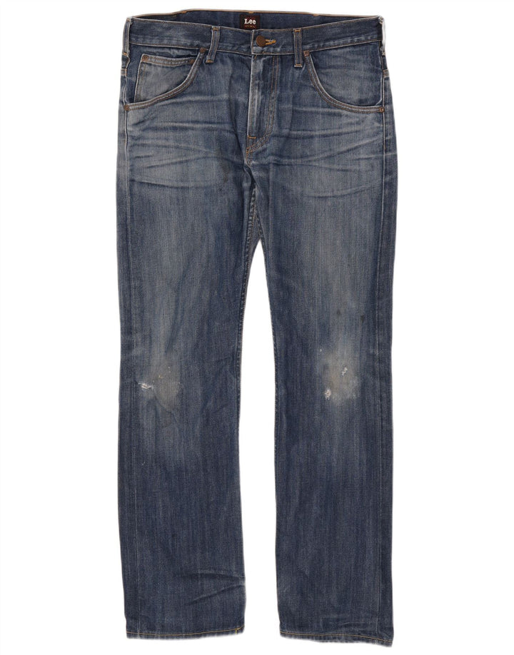 Blugi Lee Zed Distressed drepte pentru bărbați W32 L32 bumbac albastru
