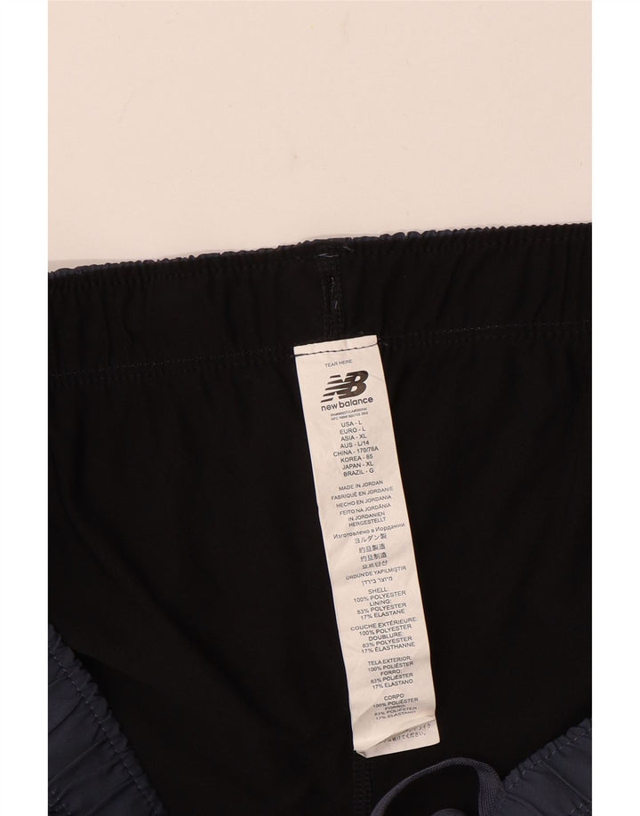 Pantaloni scurți sport pentru femei NEW BALANCE UK 16 mari, poliester bleumarin