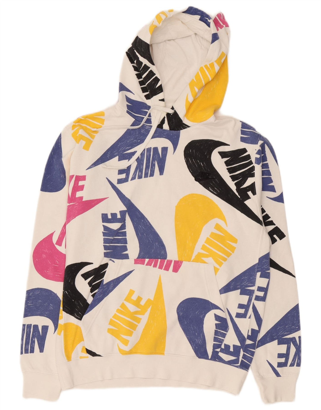 Pulover Nike Grafic pentru bărbați, bumbac alb mediu