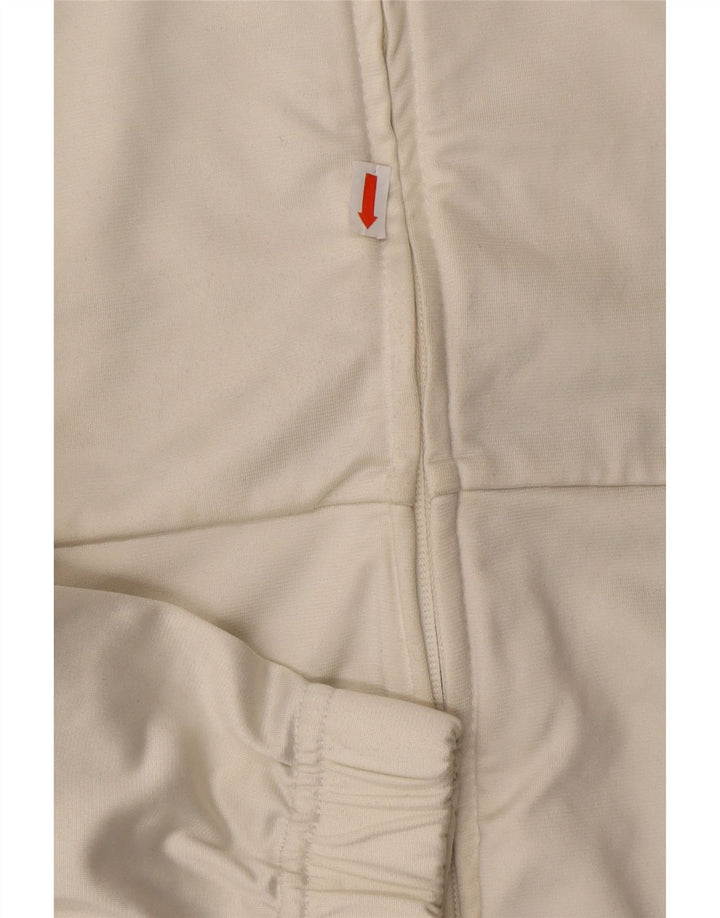 DIADORA Womens Tracksuit Top Jacket UK 16 Large White Colourblock