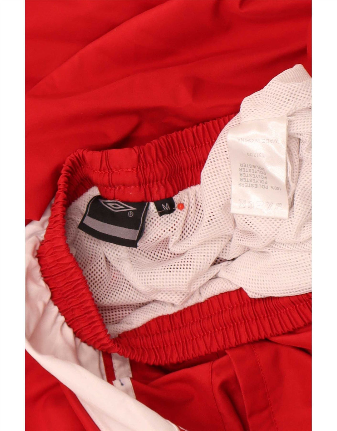 Pantaloni de trening Umbro pentru bărbați, roșu mediu, poliester color bloc