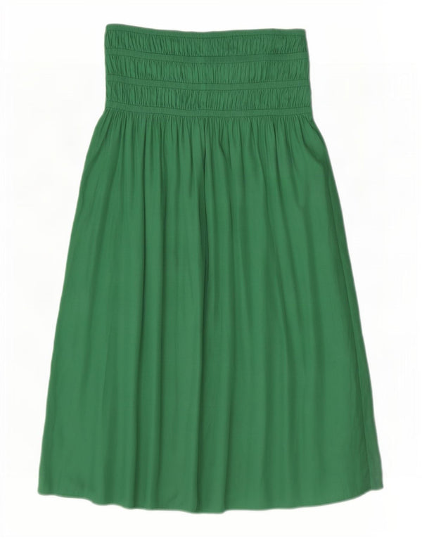 Fusta Maxi pentru femei Marks & Spencer UK 10 Small W34 Poliester verde