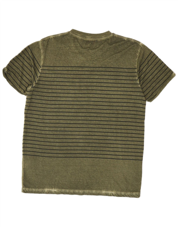 Tricou Bărbați Kappa Top Mare Bumbac cu dungi verzi