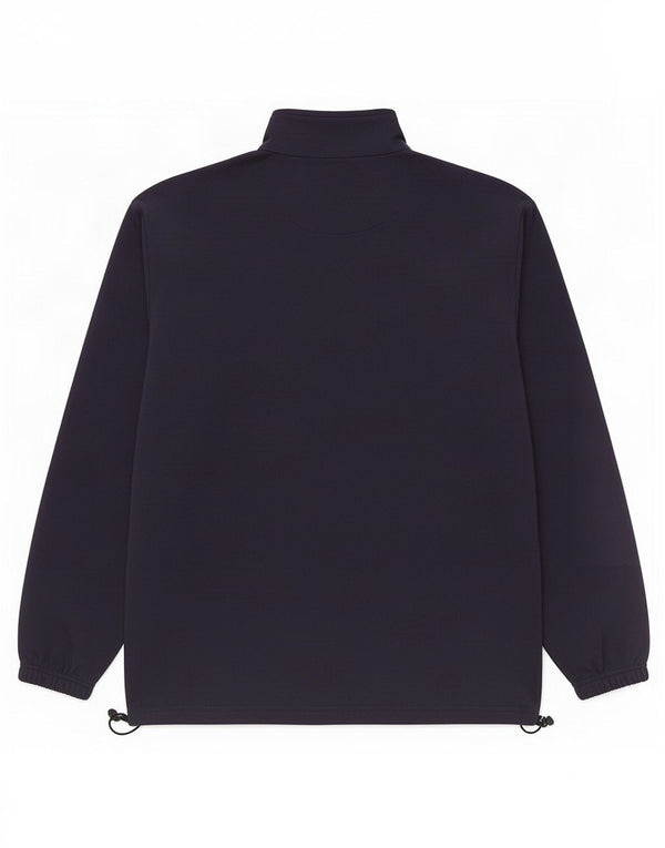 Pulover pentru bărbați Coveri, cu fermoar și gât, din lână, 2XL, poliester bleumarin