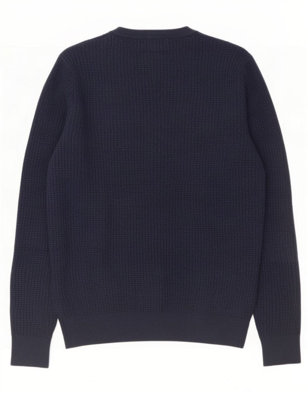 Pulover cardigan pentru bărbați Reiss, bumbac, albastru bleumarin mediu