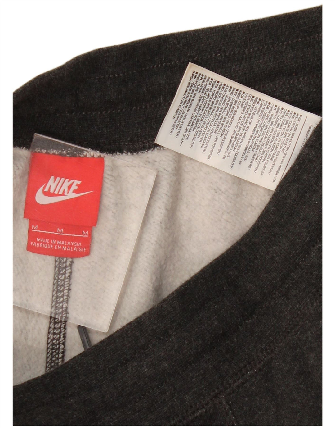 Pantaloni de trening grafic Nike pentru bărbați Joggeri din bumbac gri mediu