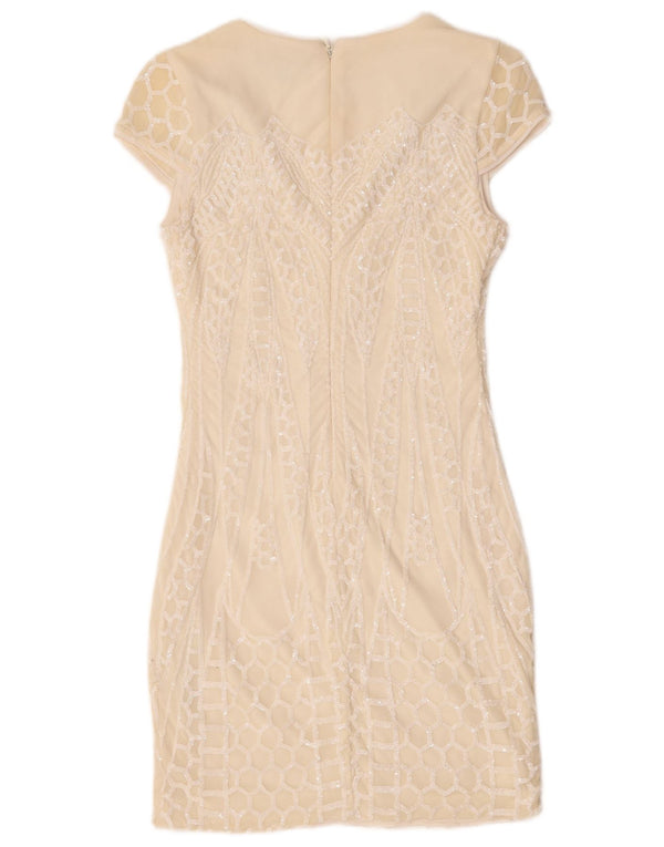 Rochie Guess pentru femei cu paiete, UK 6 XS, nailon alb
