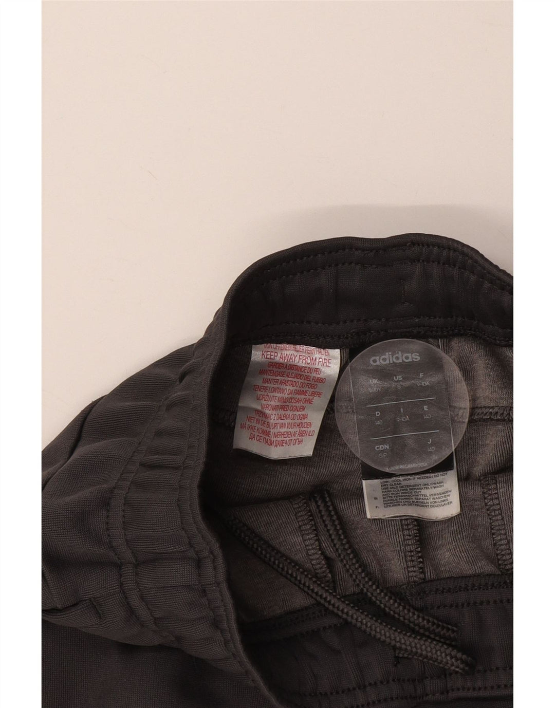 Pantaloni de trening ADIDAS pentru baieti Joggeri 9-10 ani bumbac gri