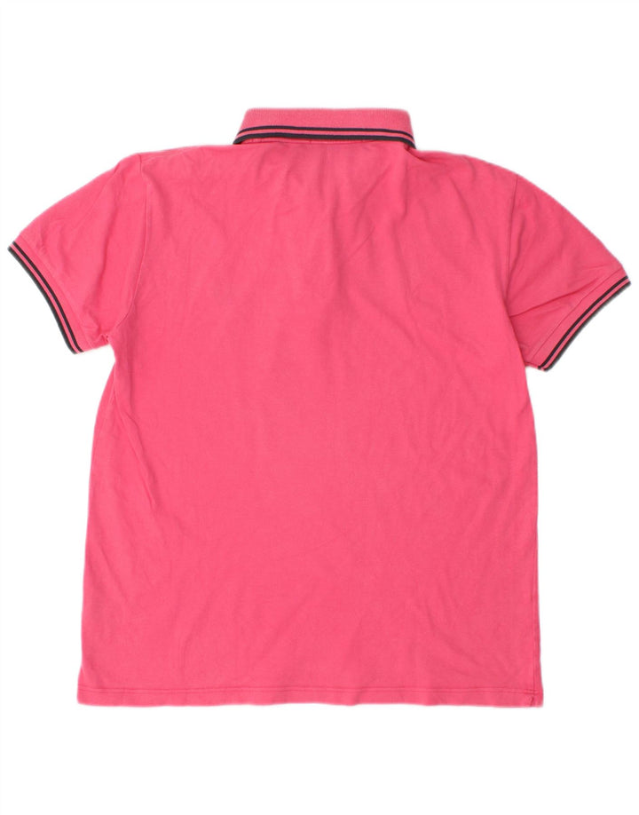 Cămașă polo pentru bărbați Fred Perry, ușor și elastic, bumbac roz mediu