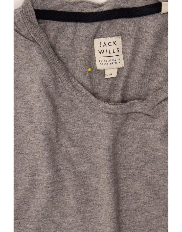 JACK WILLS Mens T-Shirt Top Medium Grey Cotton Vintage Jack Wills and Second-Hand Jack Wills from Messina Hembry 