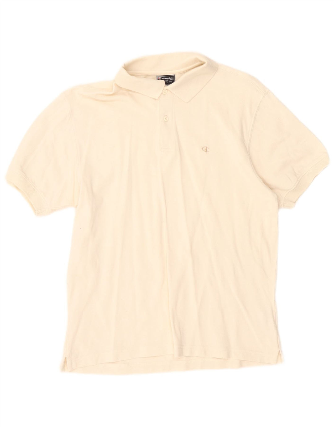 Tricou polo Champion pentru bărbați, mic din bumbac alb