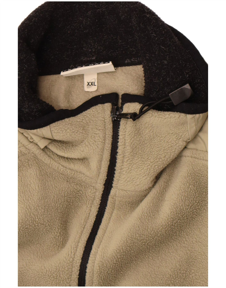 Jachetă fleece pentru bărbați Asics UK 44 2XL Kaki Colorblock