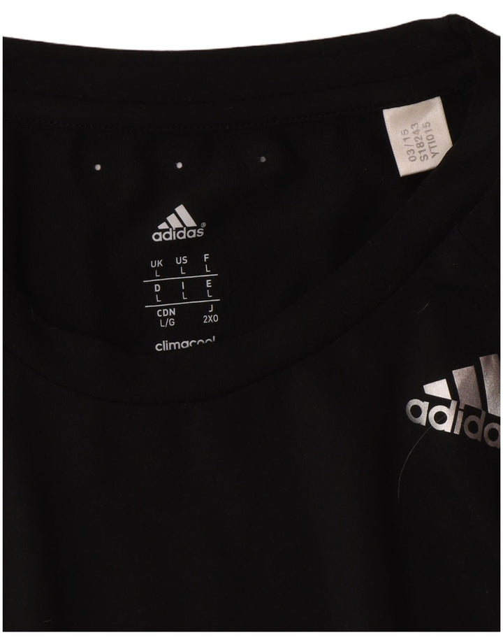 Tricou Adidas Climacool pentru bărbați Top Large Negru