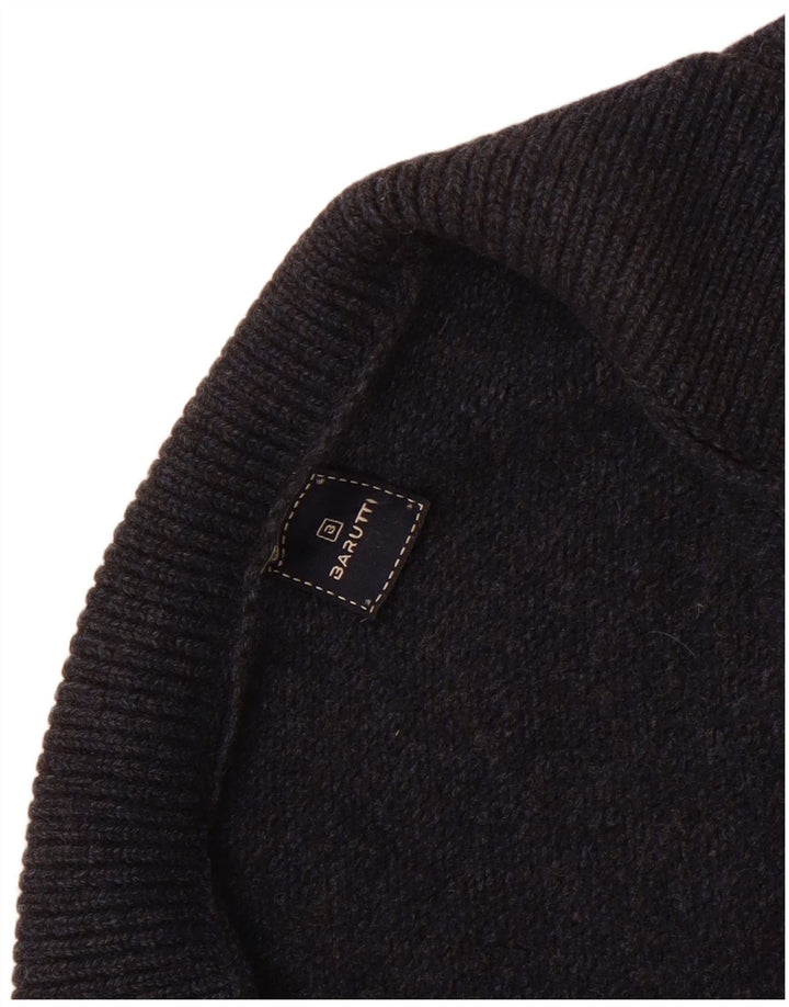 Pulover cardigan militar pentru bărbați, mic, bleumarin